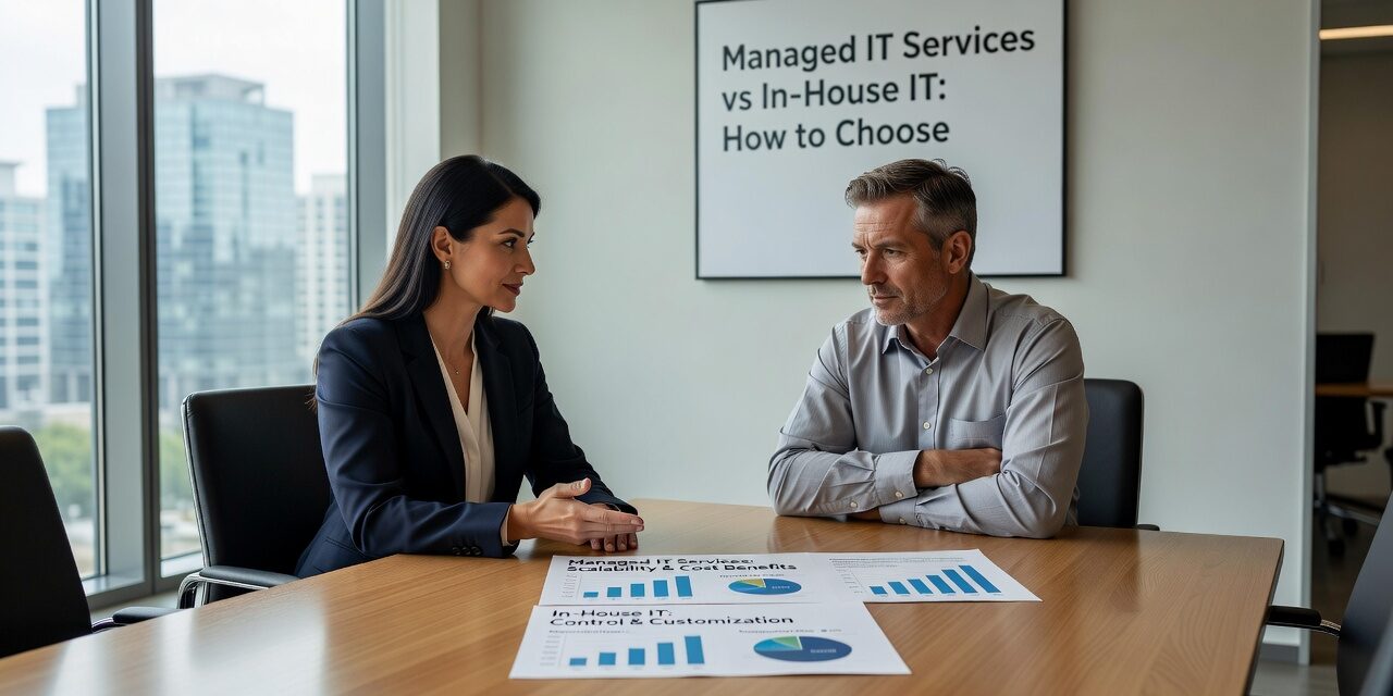 Managed IT Services vs In-House IT: How to Choose Featured Image Weighing managed IT services vs in-house IT? This practical guide helps business owners and managers choose the right model for their size and needs.