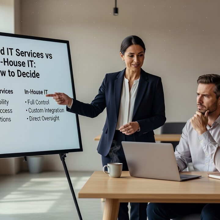 Managed IT Services vs In-House IT: How to Decide Featured Image Comparing managed IT services vs in-house IT? Learn the real trade-offs in cost, coverage, and risk to make the right call for your business.