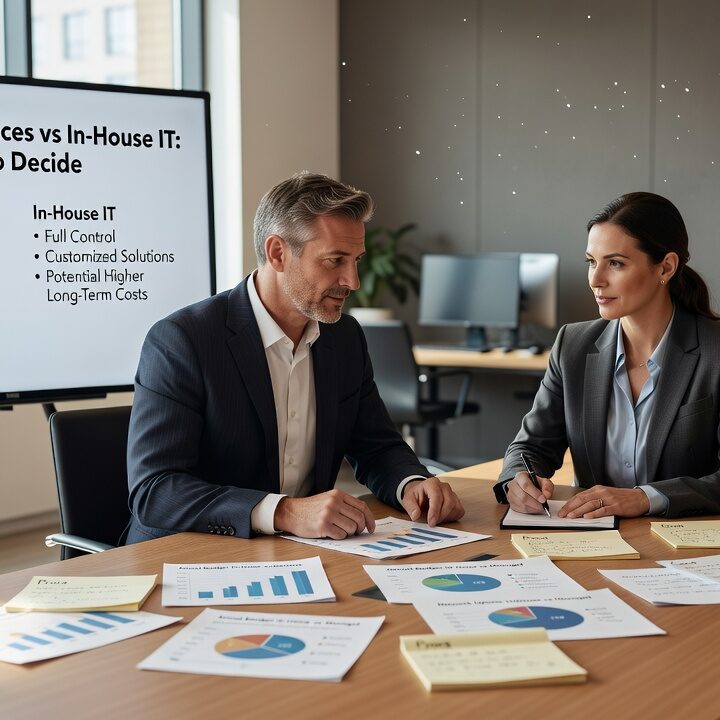 Weighing managed IT services vs in-house IT? This practical guide helps 25–200 employee companies compare costs, coverage, and the right fit for their business.