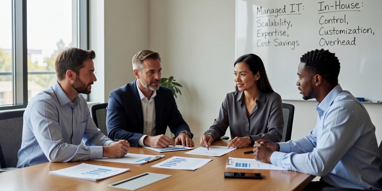 Managed IT Services vs In-House IT: How to Decide Featured Image Comparing managed IT services vs in-house IT? This guide helps business owners weigh real costs, coverage gaps, and when each model makes sense.