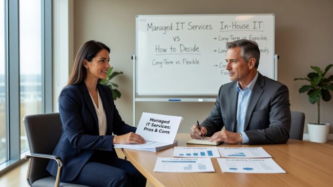 Managed IT Services vs In-House IT: How to Decide Featured Image Comparing managed IT services vs in-house IT? This guide helps business owners make a practical, cost-aware decision before something goes wrong.