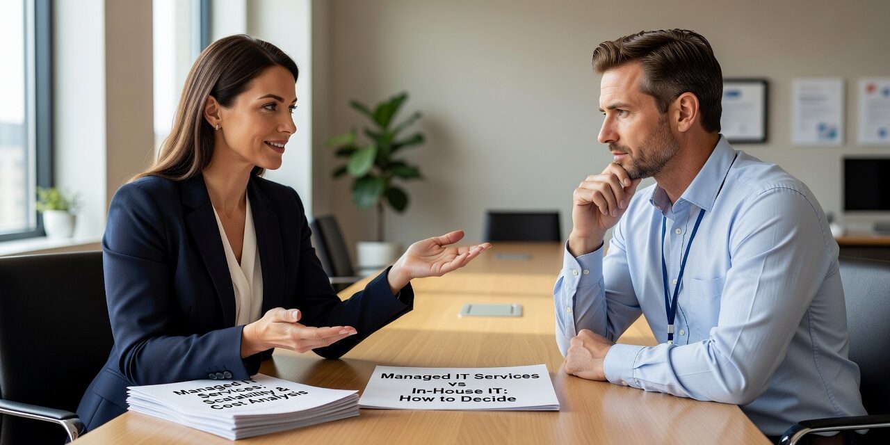 Managed IT Services vs In-House IT: How to Decide Featured Image Comparing managed IT services vs in-house IT? Use this practical guide to evaluate coverage, cost, risk, and when a hybrid model makes sense for your business.