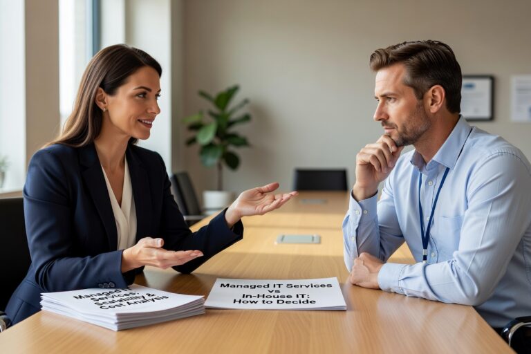 Comparing managed IT services vs in-house IT? Use this practical guide to evaluate coverage, cost, risk, and when a hybrid model makes sense for your business.