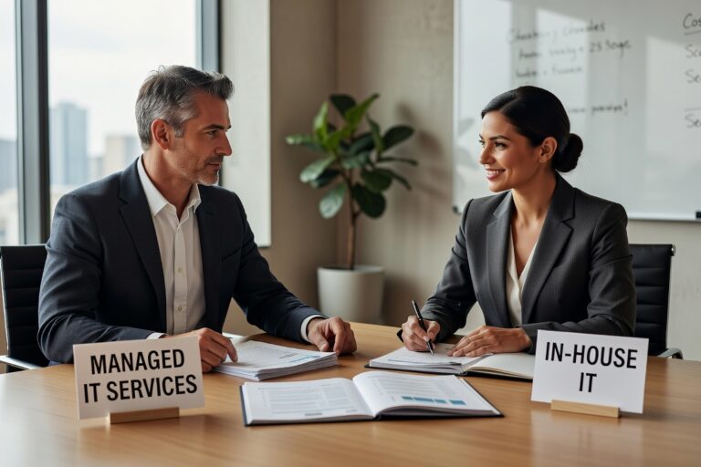 Managed IT Services vs In-House IT: How to Decide Featured Image Weighing managed IT services vs in-house IT? This guide helps business owners and managers make a practical, informed decision based on real operational needs.
