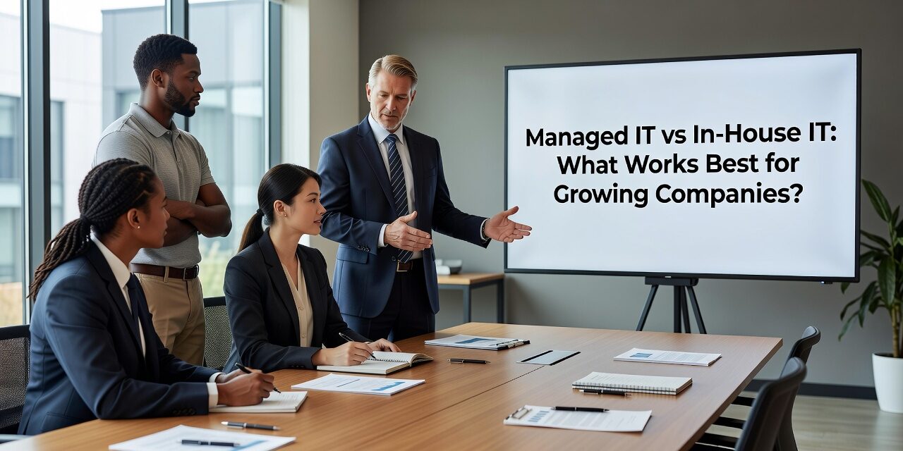 Managed IT vs in-house IT: understand the real costs, coverage gaps, and decision factors for companies with 25 to 250 employees.