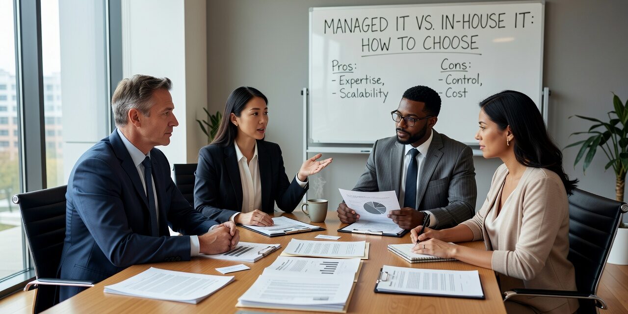 Weighing managed IT vs. in-house IT? Here's a practical breakdown of trade-offs, common gaps, and how to decide what model fits your business.