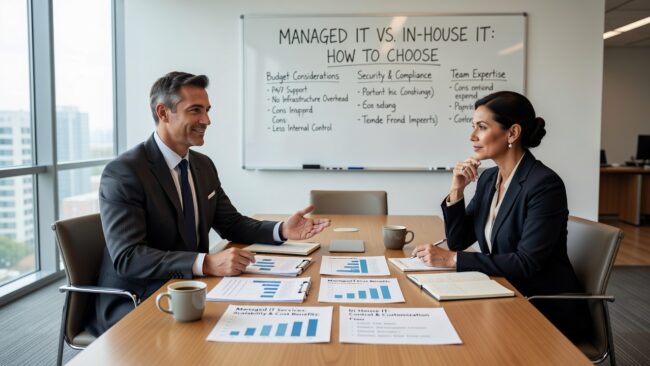 Weighing managed IT vs. in-house IT? This guide breaks down both models with practical guidance for growing businesses making the switch.