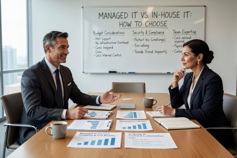 Weighing managed IT vs. in-house IT? This guide breaks down both models with practical guidance for growing businesses making the switch.