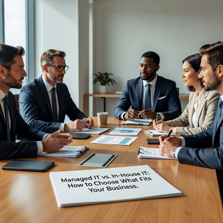 Managed IT vs. In-House IT: How to Choose What Fits Your Business Featured Image Comparing managed IT services vs. in-house IT? This guide helps business owners weigh costs, coverage, and risk before making a support decision.