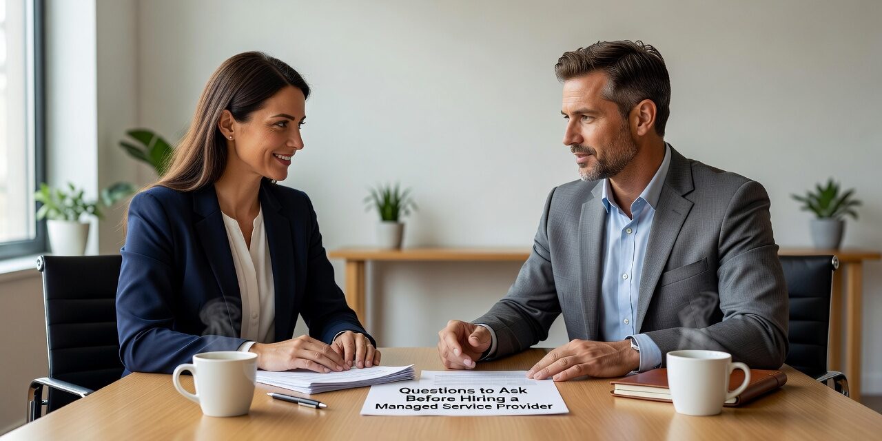 Questions to Ask Before Hiring a Managed Service Provider Featured Image Know what to ask before hiring a managed service provider. Cover SLAs, onboarding, security scope, and exit terms before you sign.