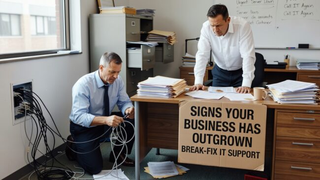 Recurring outages, unpredictable IT costs, and ignored warning signs — learn when break-fix IT support stops working for your growing business.