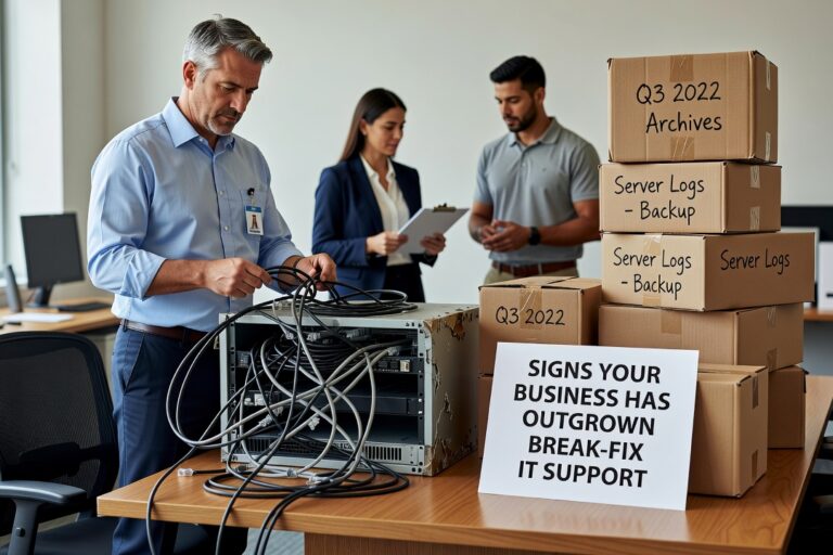 Signs Your Business Has Outgrown Break-Fix IT Support Featured Image If IT problems keep coming back and response times are unpredictable, your business may have outgrown break-fix IT support. Here's how to recognize the signs.