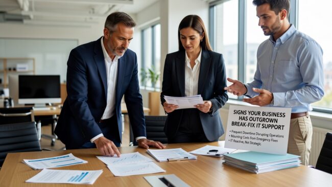 Signs Your Business Has Outgrown Break-Fix IT Support Featured Image Recurring IT problems, no proactive monitoring, slow response times — here are the clearest signs your business has outgrown break-fix IT support.