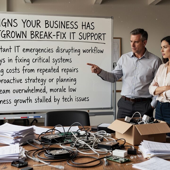 Signs Your Business Has Outgrown Break-Fix IT Support Featured Image Recognizing the signs your business has outgrown break-fix IT support can help you avoid recurring downtime, unpredictable costs, and growing security gaps.