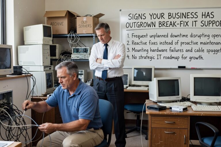 Signs Your Business Has Outgrown Break-Fix IT Support Featured Image Still using break-fix IT? Learn the clearest signs your business has outgrown that model and what a smarter IT support approach looks like.