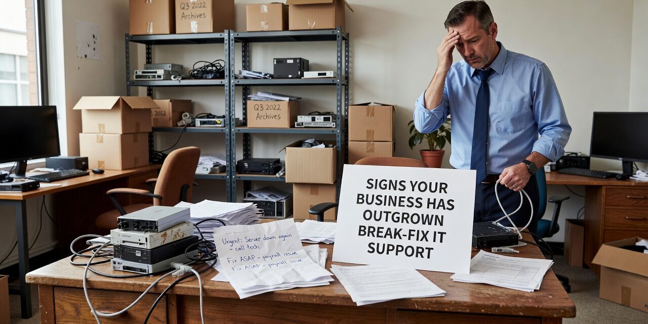 Signs Your Business Has Outgrown Break-Fix IT Support Featured Image Still using break-fix IT support? Learn the key signs your business has outgrown it and what a more proactive approach looks like.