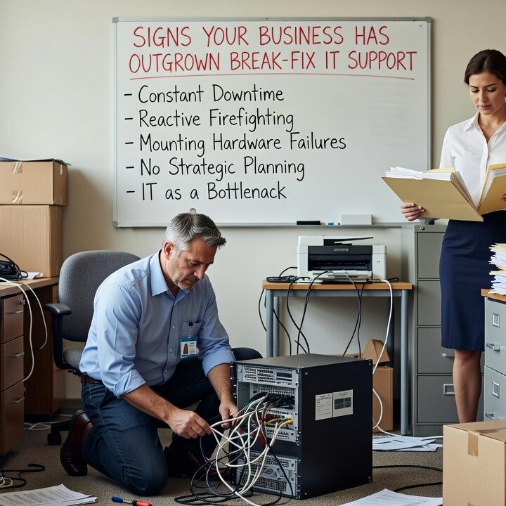 Signs Your Business Has Outgrown Break-Fix IT Support Featured Image Recurring IT problems, slow response times, and unmonitored systems are signs your business has outgrown break-fix IT support. Here's how to tell.