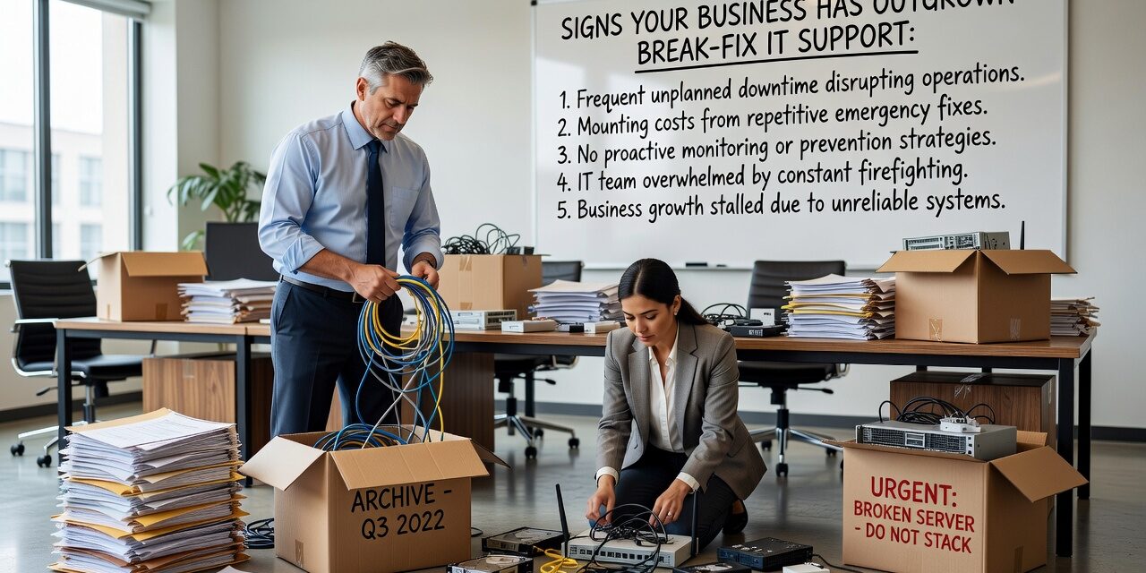 Signs Your Business Has Outgrown Break-Fix IT Support Featured Image Still on break-fix IT support? Learn the key signs your business has outgrown it and what to do before the next avoidable outage hits.