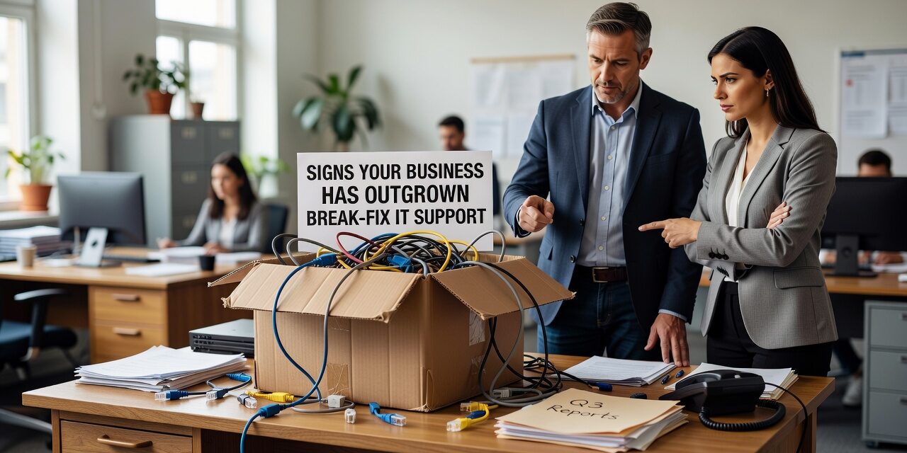 Signs Your Business Has Outgrown Break-Fix IT Support Featured Image Still using break-fix IT support? Learn the key signs your business has outgrown it and what a proactive IT model actually looks like.