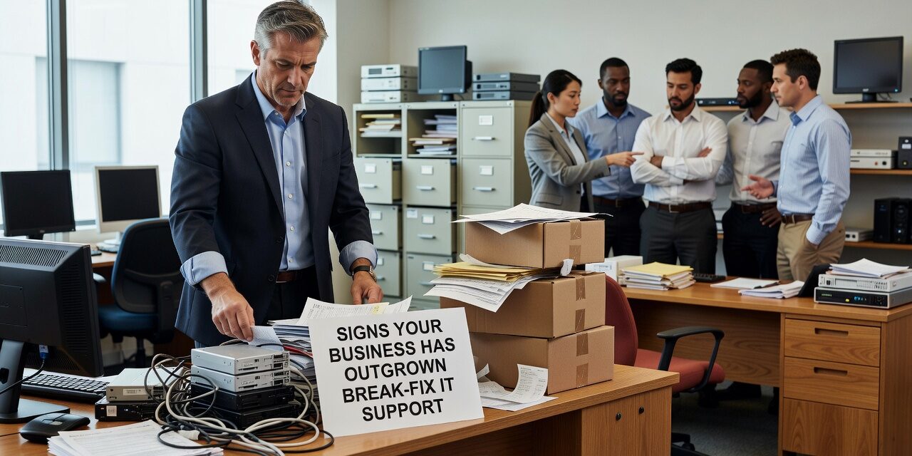 Signs Your Business Has Outgrown Break-Fix IT Support Featured Image Still calling for IT help only when something breaks? These signs show your business has outgrown break-fix IT support—and what to do about it.