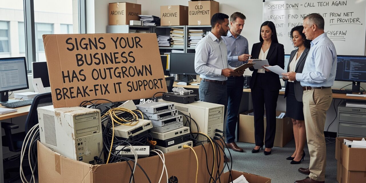 Signs Your Business Has Outgrown Break-Fix IT Support Featured Image Recognize the signs your business has outgrown break-fix IT support and learn what a more proactive approach looks like in plain terms.