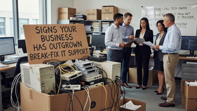 Signs Your Business Has Outgrown Break-Fix IT Support Featured Image Recognize the signs your business has outgrown break-fix IT support and learn what a more proactive approach looks like in plain terms.