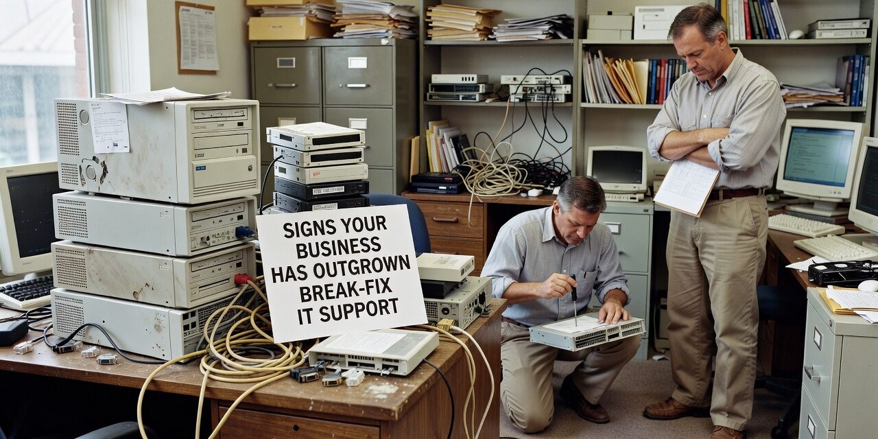 Signs Your Business Has Outgrown Break-Fix IT Support Featured Image Still using break-fix IT support? Learn the signs your business has outgrown it — and what the real costs of staying reactive look like.
