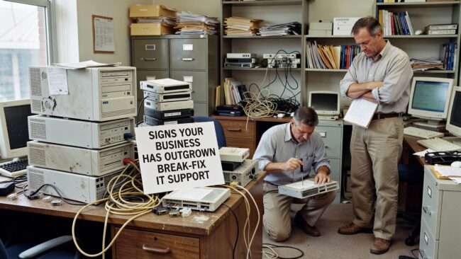 Signs Your Business Has Outgrown Break-Fix IT Support Featured Image Still using break-fix IT support? Learn the signs your business has outgrown it — and what the real costs of staying reactive look like.