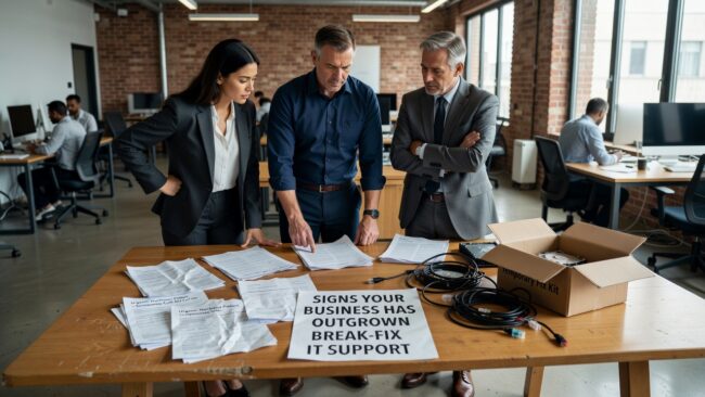 Signs Your Business Has Outgrown Break-Fix IT Support Featured Image Recognizing the signs your business has outgrown break-fix IT support can prevent costly downtime, security gaps, and unpredictable IT expenses.
