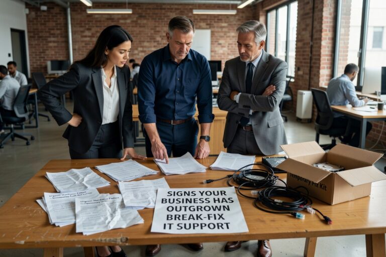 Recognizing the signs your business has outgrown break-fix IT support can prevent costly downtime, security gaps, and unpredictable IT expenses.