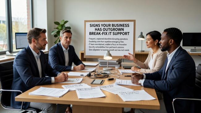 Signs Your Business Has Outgrown Break-Fix IT Support Featured Image Recognize the signs your business has outgrown break-fix IT support and learn when a proactive approach makes operational and financial sense.