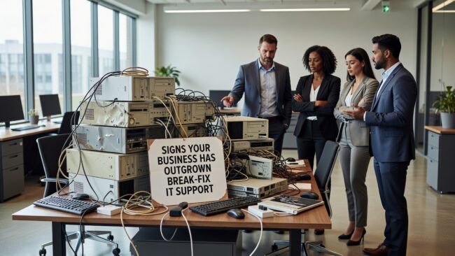 Signs Your Business Has Outgrown Break-Fix IT Support Featured Image Still on break-fix IT? Learn the clear signs your business has outgrown reactive support and what a managed model actually changes.