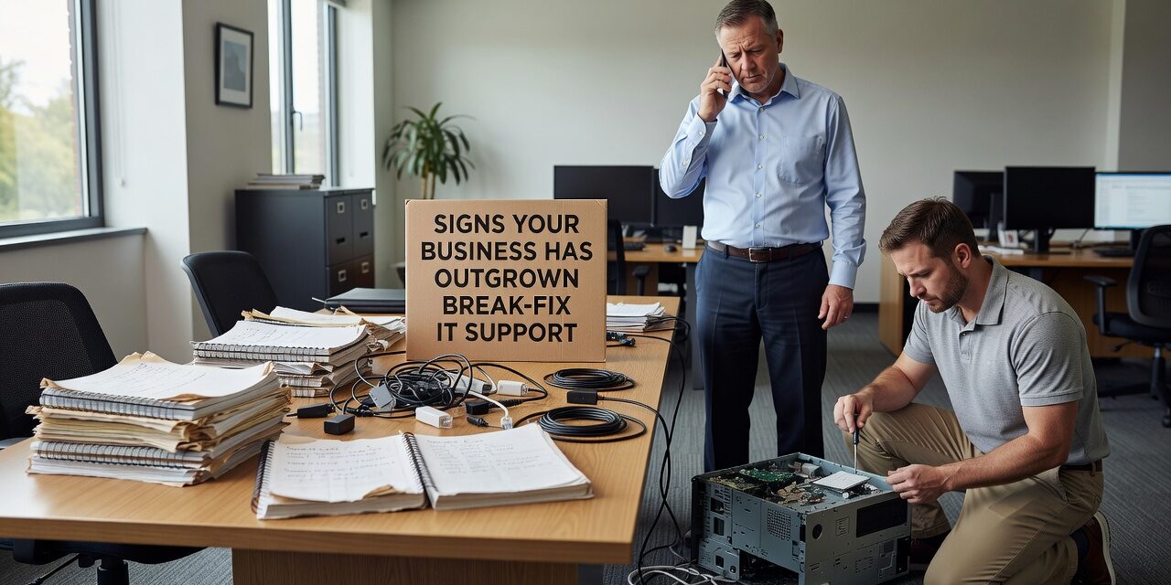 Signs Your Business Has Outgrown Break-Fix IT Support Featured Image Still calling IT only when something breaks? Learn the clear signs your business has outgrown break-fix IT support and what to do next.