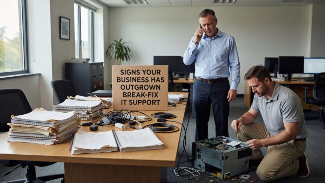 Signs Your Business Has Outgrown Break-Fix IT Support Featured Image Still calling IT only when something breaks? Learn the clear signs your business has outgrown break-fix IT support and what to do next.