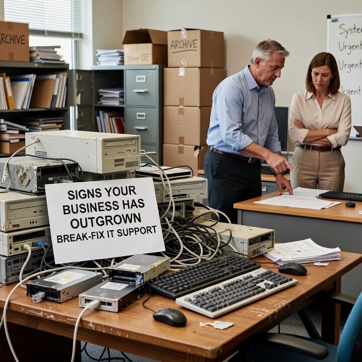 Signs Your Business Has Outgrown Break-Fix IT Support Featured Image Recurring IT problems, slow response times, and untested backups are signs your business has outgrown break-fix IT support. Here's how to recognize the shift.