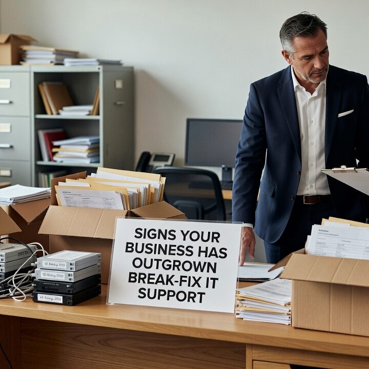 Signs Your Business Has Outgrown Break-Fix IT Support Featured Image Recurring outages, informal IT workarounds, and zero visibility are clear signs your business has outgrown break-fix IT support. Here is what to look for.