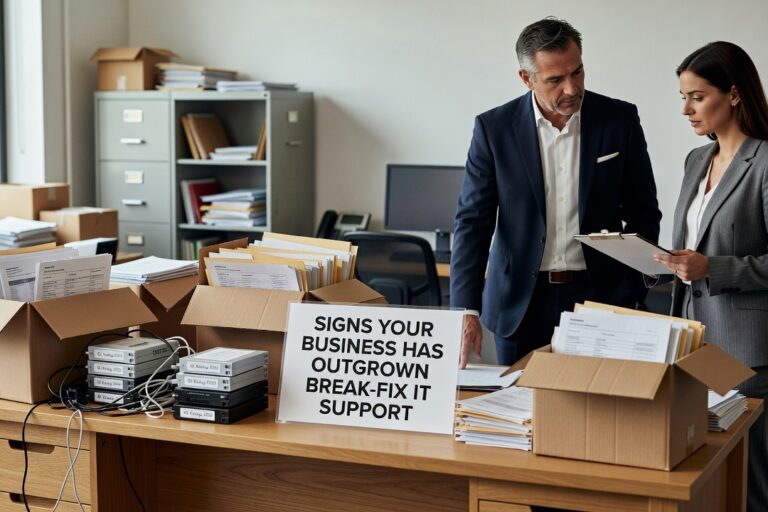 Recurring outages, informal IT workarounds, and zero visibility are clear signs your business has outgrown break-fix IT support. Here is what to look for.