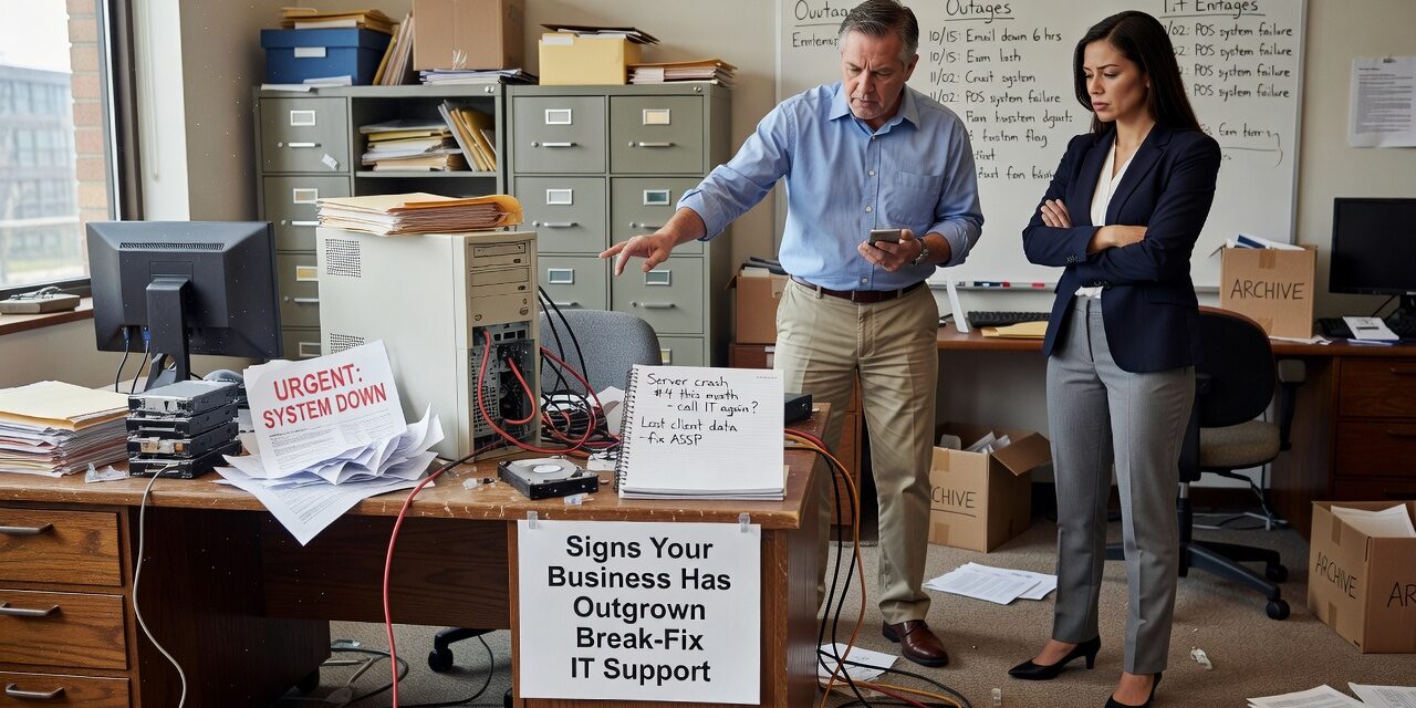 Signs Your Business Has Outgrown Break-Fix IT Support Featured Image Learn the clear signs your business has outgrown break-fix IT support and how to decide when a managed IT model makes more operational sense.