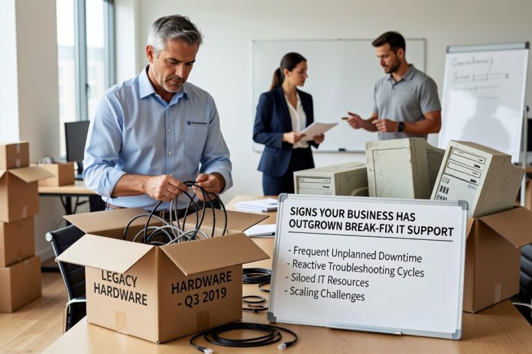 Signs Your Business Has Outgrown Break-Fix IT Support Featured Image Recurring IT problems, slow response times, no visibility into your systems — here are the signs your business has outgrown break-fix IT support.