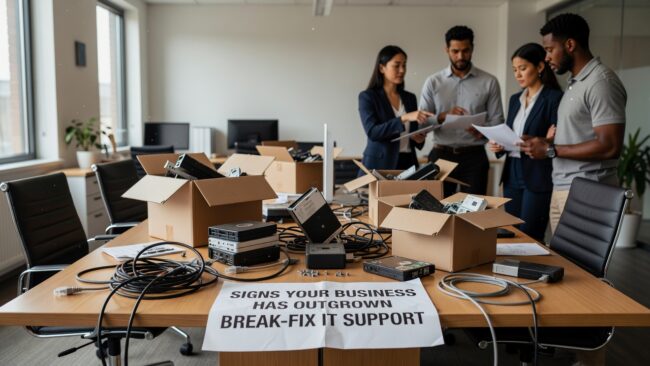 Signs Your Business Has Outgrown Break-Fix IT Support Featured Image Still using break-fix IT support? These signs indicate your business has outgrown the on-demand model and needs a more proactive approach.