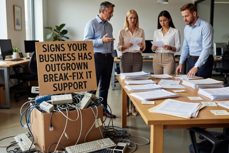 Signs Your Business Has Outgrown Break-Fix IT Support Featured Image Learn the key signs your business has outgrown break-fix IT support and what a proactive approach can do for your operations and bottom line.