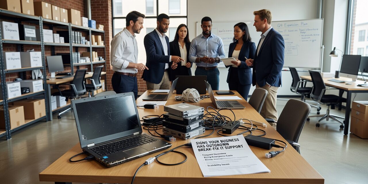 Recognize the signs your business has outgrown break-fix IT support and learn what proactive IT management actually costs — and saves.