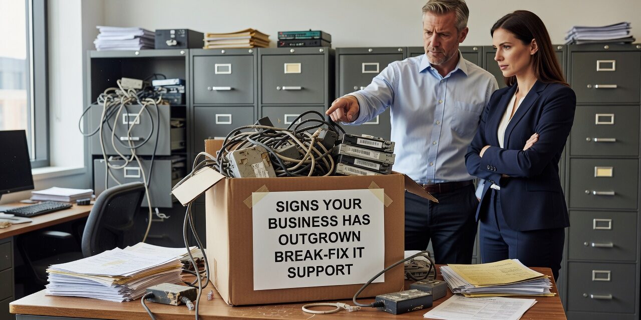 Seeing recurring IT problems, surprise costs, or no visibility into backups? These are signs your business has outgrown break-fix IT support.
