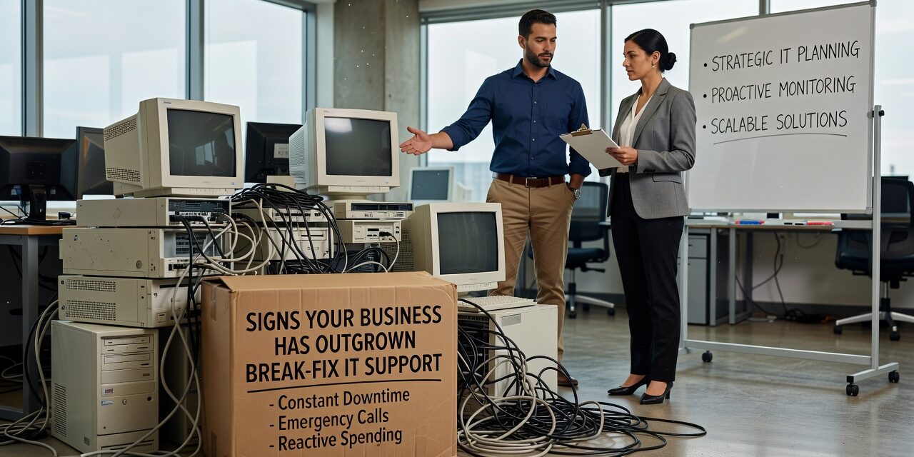 Signs Your Business Has Outgrown Break-Fix IT Support Featured Image Recurring IT problems, slow response times, and no one owning the big picture — here are the real signs your business has outgrown break-fix IT support.