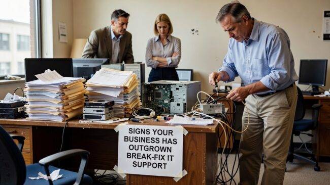 Signs Your Business Has Outgrown Break-Fix IT Support Featured Image Not sure if break-fix IT still works for your business? Learn the signs you've outgrown it and what a better support model looks like.