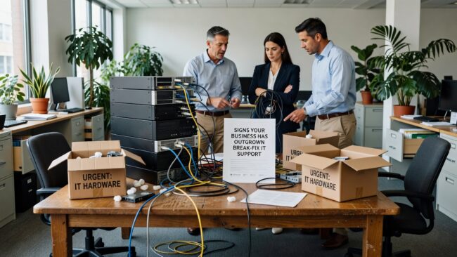 Signs Your Business Has Outgrown Break-Fix IT Support Featured Image Recurring IT problems, unpredictable bills, and zero monitoring are signs your business has outgrown break-fix IT support. Here's how to tell it's time to switch.