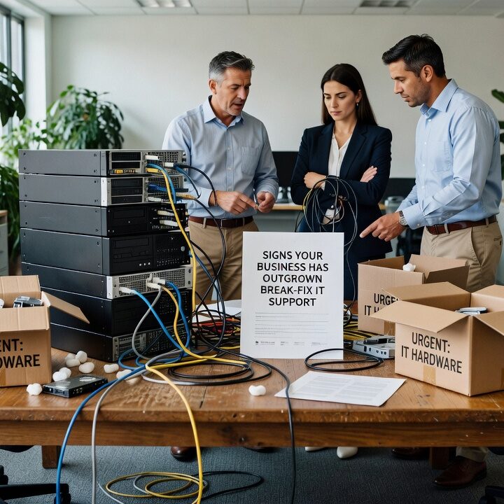 Signs Your Business Has Outgrown Break-Fix IT Support Featured Image Recurring IT problems, unpredictable bills, and zero monitoring are signs your business has outgrown break-fix IT support. Here's how to tell it's time to switch.
