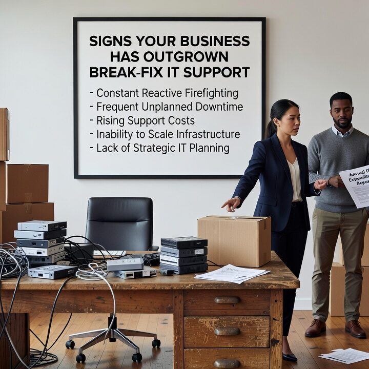 Still calling for IT help only when something breaks? Learn the key signs your business has outgrown break-fix IT support and what to do next.
