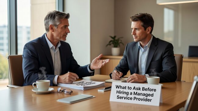 Not sure what to ask before hiring a managed service provider? Use these practical questions to evaluate IT support, security, backup, and fit.