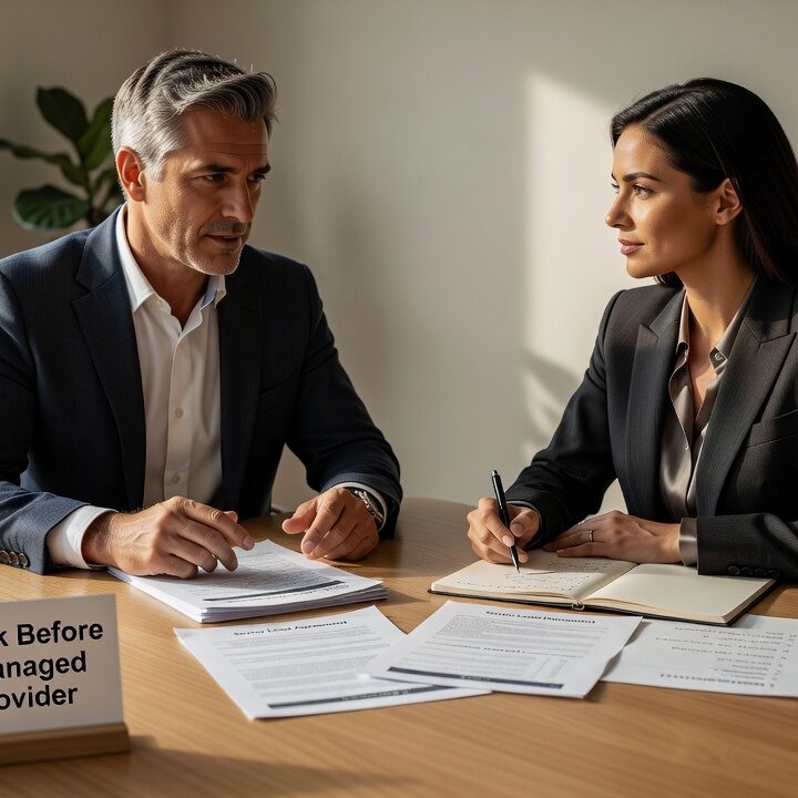 Practical questions to ask before hiring a managed service provider—covering help desk, backups, contracts, and what's really included.